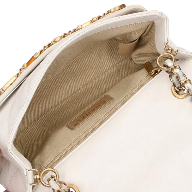 Chanel Metal Logo Quilted Shoulder Bag For Men