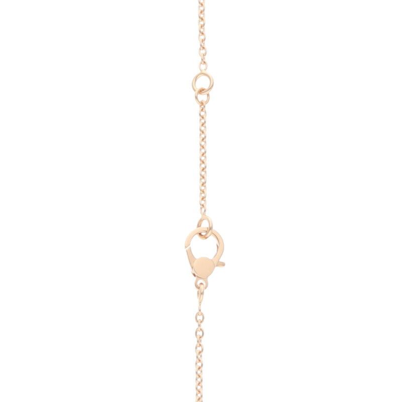 Hermes Finesse 18K Pink Gold Diamond Necklace Ladies