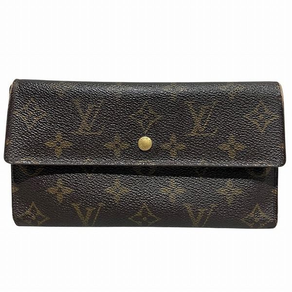 Louis Vuitton Monogram Portefeuille International M61217 Long Wallet Trifold