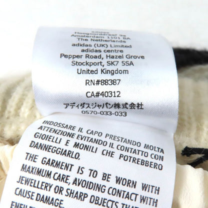 Gucci×adidas 721504 Trefoil Three Stripes Mohair Knit Pants Ivory Black XS Made