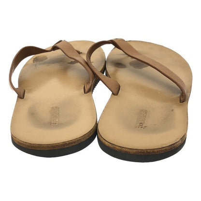 Hermes Estival Thong Leather Flip Flops Nc2218402 Brown 42