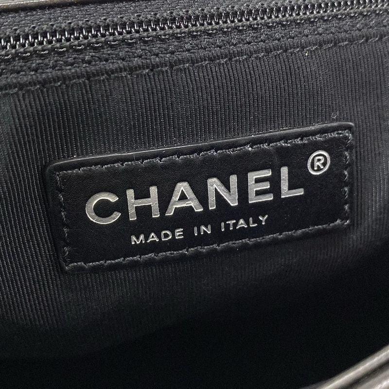 Chanel Shoulder Bag Luxury Linematelasse Dark Gray Chain Shoulder/black