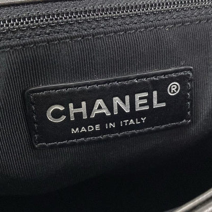 Chanel Shoulder Bag Luxury Linematelasse Dark Gray Chain Shoulder/black