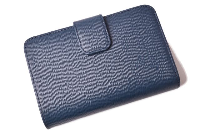 Unused Prada Fold Over Wallet 1ml225 Vitello MOVE Blue