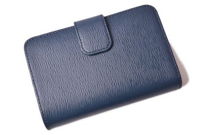 Unused Prada Fold Over Wallet 1ml225 Vitello MOVE Blue