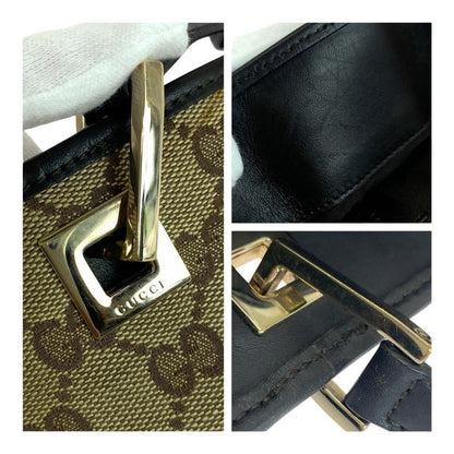 Gucci Beige Brown Gold Hardware GG Canvas 002 1098 Tote Bag Shoulder Bag Women