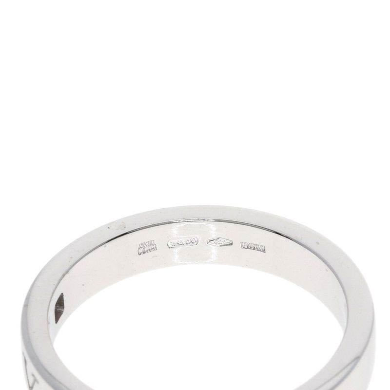 Bvlgari Bulgari Double Logo 1P Diamond Ring And Ring 18K White Gold Ladies