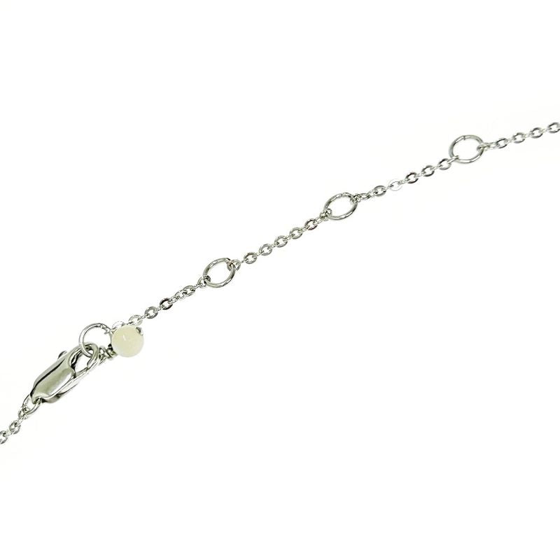 Christian Dior Metal Dior Logo Shell Heart Necklace Women Silver 343594 Necklace