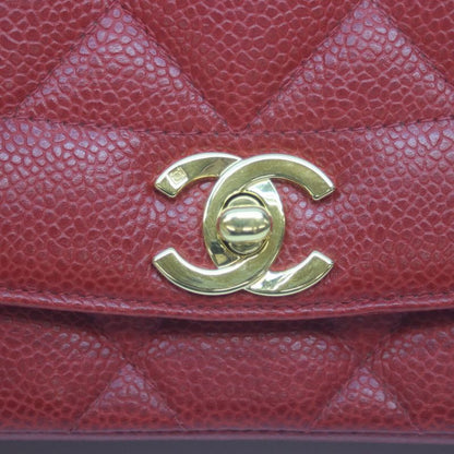 Chanel 2nd Unit Caviar Skin Red Diana 25 Chain Shoulder Bag Shoulder Bag Red
