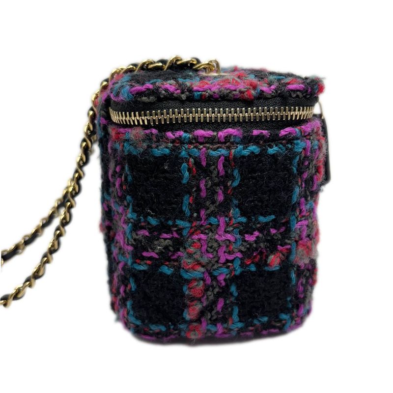 Chanel Tweed Classic Vanity Chain Shoulder Multicolor