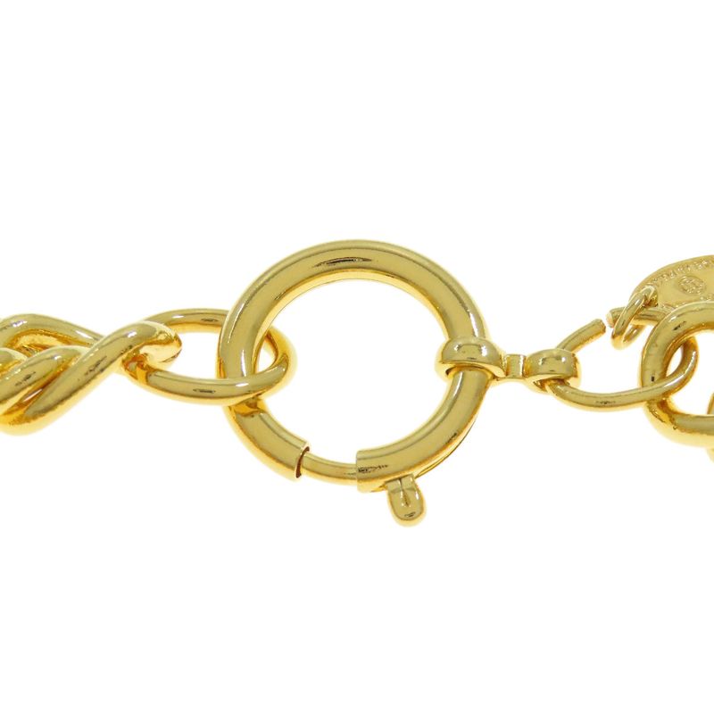 Chanel Vintage Logo Plate Bracelet Metal Ladies