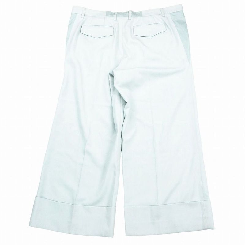 Louis Vuitton Workwear Cuff Wool Pants Rm232 Ey2 Hpp62w Men's XXL Light Blue