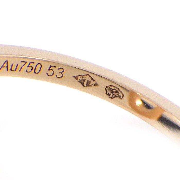 Hermes Ring Ever Chaine d'Ancre PM Half Eternity With Diamonds Total 025ct 18K