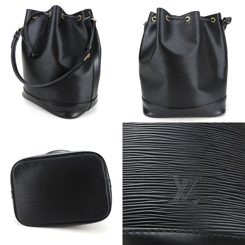Louis Vuitton Shoulder Bag Noe M59002 Epi Leather Noir Black Gold Hardware