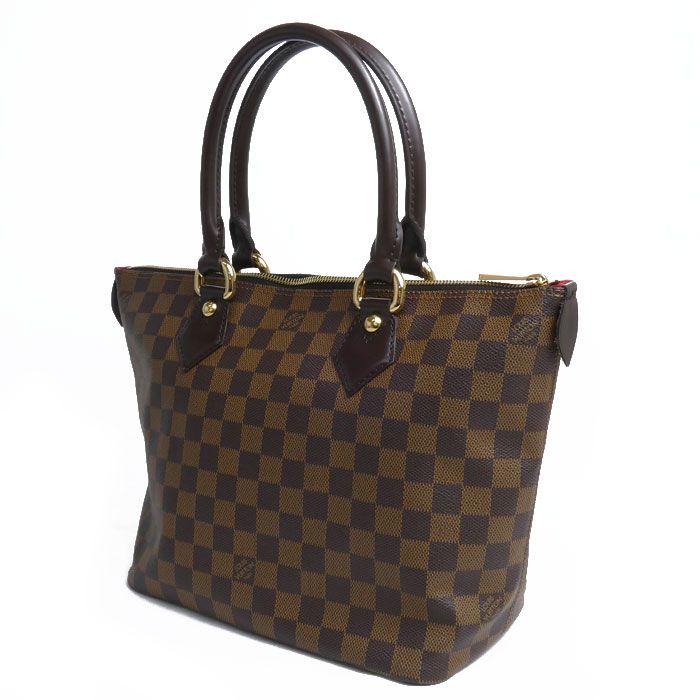 Louis Vuitton Saleya PM Tote Bag Damier Brown N51183 Vi4097 Ladies Preowned
