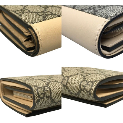 Gucci Double G Medium Wallet GG Supreme Canvas Bifold Wallet 790062