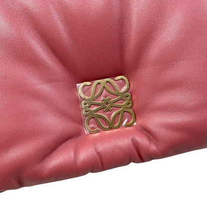 Loewe Shoulder Bag Puffergoya Bag Ap40p41x01 Lambskin Anagram Plum Rose Pink