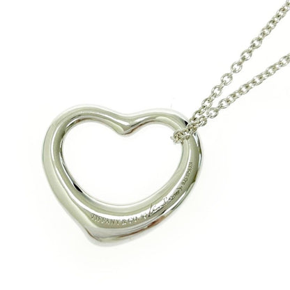 Tiffany & Co Silver Elsa Peretti Open Heart Necklace 6.9g 925 Engraved 440292
