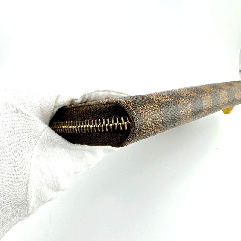 Louis Vuitton N60015 Damier Round Zipper Zippy Wallet Old Shape Long Wallet