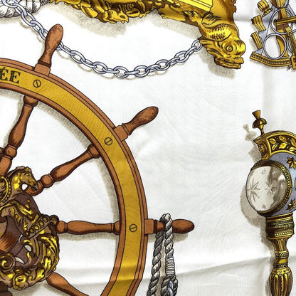 Hermes Scarf Carré 90 Musee Museum Silk Pink