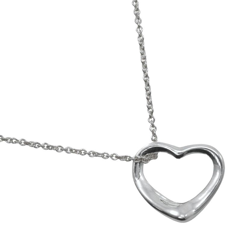 Tiffany & Co Open Heart Elsa Peretti 925 Silver Ladies 2.5g Necklace