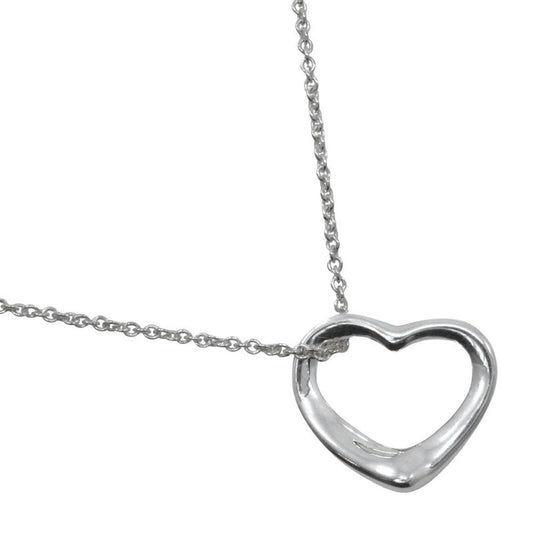 Tiffany & Co Open Heart Elsa Peretti 925 Silver Ladies 2.5g Necklace