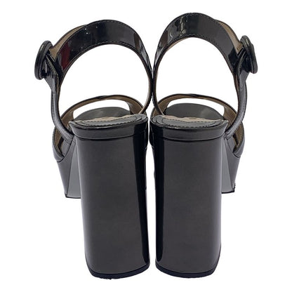 Prada Cross Heel Strap Sandals - Women's - 35 1 2 - Green