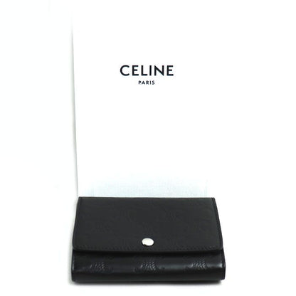 Celine Business Card Holder Triomphe Embossed Card Case Black 10m243fqd38si