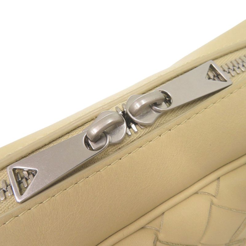 Bottega Veneta Intrecciato Leather Beige Shoulder Bag 1343 Bottega Veneta