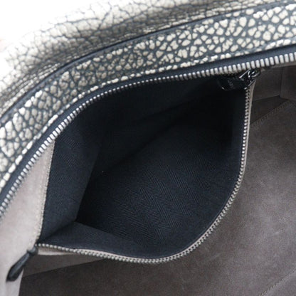 Loewe 2WAY Shoulder Mini Boston Calf Black/silver Ladies Handbag