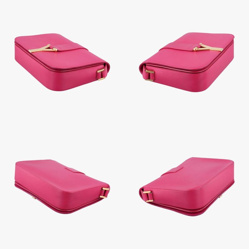 Yves Saint Laurenty Line Rose Red Leather 311214 311214527411