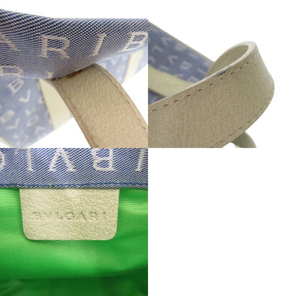Bulgari Logomania Mini Tote Bag Canvas Blue 0007 Bvlgari