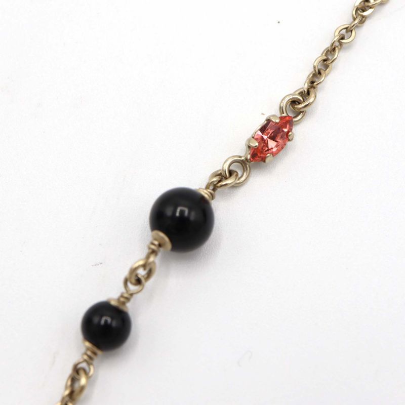 Chanel Necklace Coco Rhinestone C20 Gold Color Approx 12g Accessories H13857