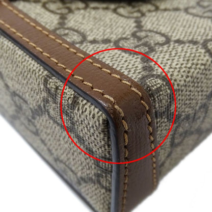 Gucci Bag Women's Brand Shoulder Bag GG Supreme Horsebit 1955 Mini Bag Beige