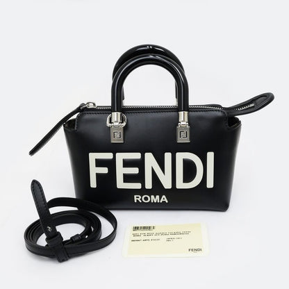 Fendi By The Way Mini 8bs067 ABVL F1l2z Black Hand Shoulder Bag 2way