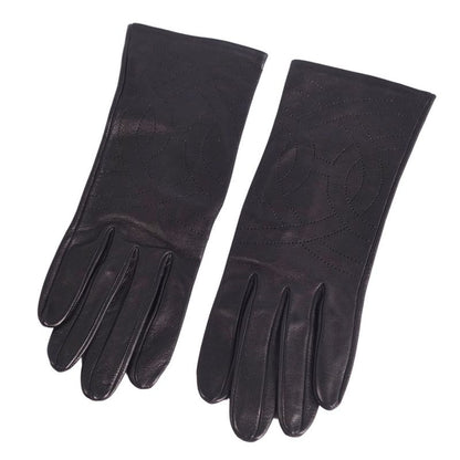 Hermes Gloves H Logo Lamb Leather Women