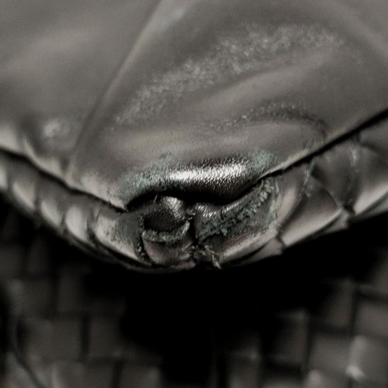 Bottega Veneta Shoulder Bag Intrecciato Black Leather