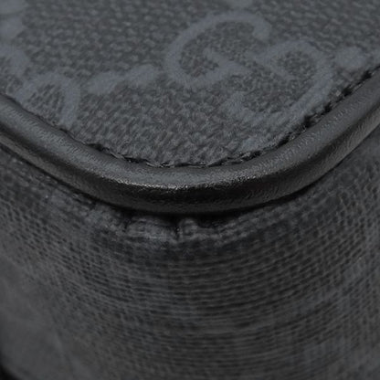 Gucci Shoulder Bag GG Black Small GG Supreme Canvas Black Silver Hardware Black