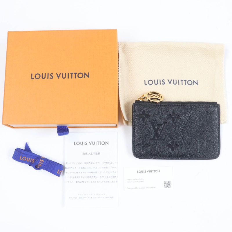 Louis Vuitton M81883 Card Case Porte Carte Romy Monogram Empreinte Noir Black