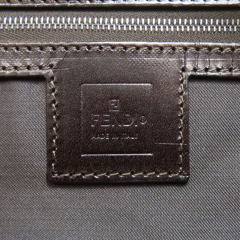 Fendi Zucca Pattern Handbag Canvas Leather Women