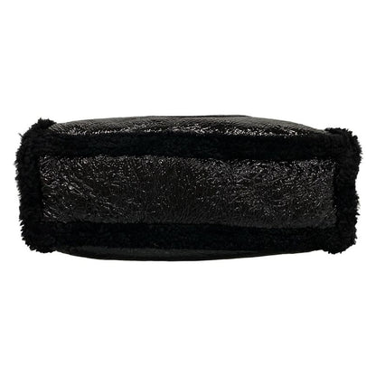 Gucci Tote Bag Soho Interlocking G 308982 Black Chain Shoulder Leather  Mouton