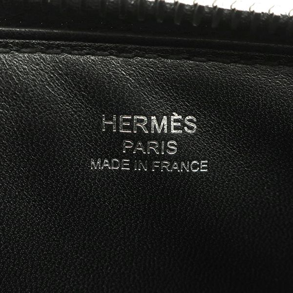 Hermes Handbag Cadenas Bag Tadelaqt Black Silver Hardware Unused Black U Mark