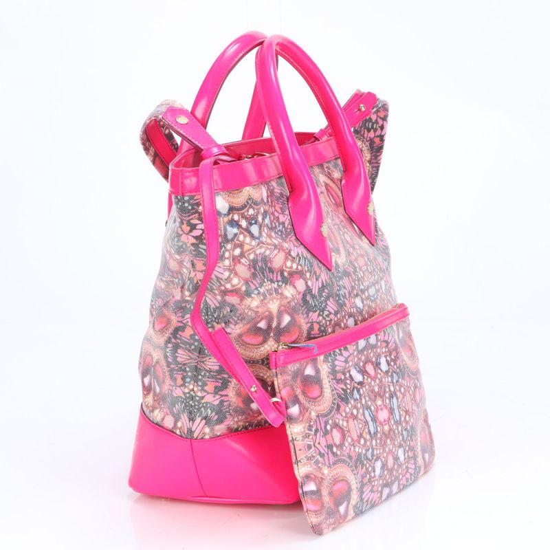 Bulgari Hologram Seal Matthew Williamson 2WAY Tote Bag Crossbody Shoulder A4