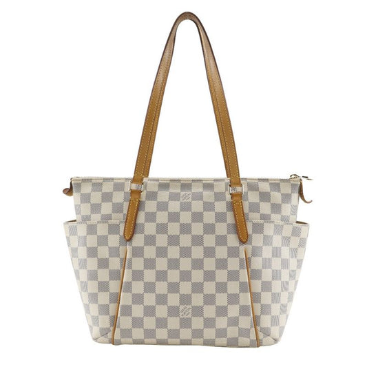 Louis Vuitton Totally PM N41280 Damier Azure Canvas White Tj4154 Ladies Tote Bag