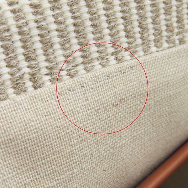 Celine 2way Bag Small Cabas Tice Leather Textile Beige Gold Hardware Shoulder