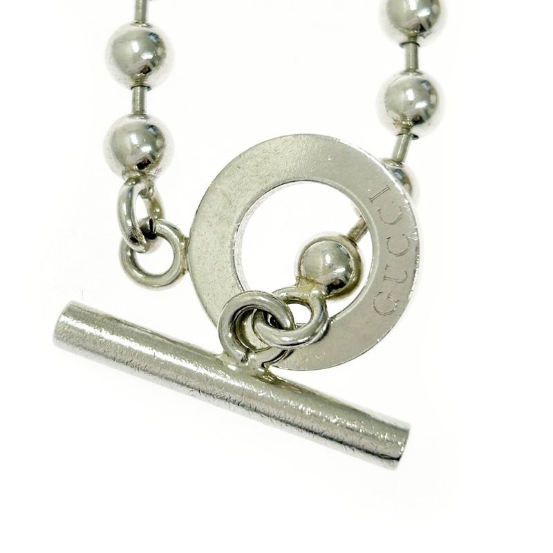 Gucci Silver Ball Chain Toggle Bracelet 16.0g 925 Engraved 365507 Bracelet