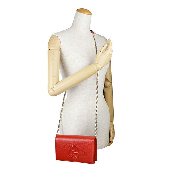 Gucci Shoulder Bag Soho Red