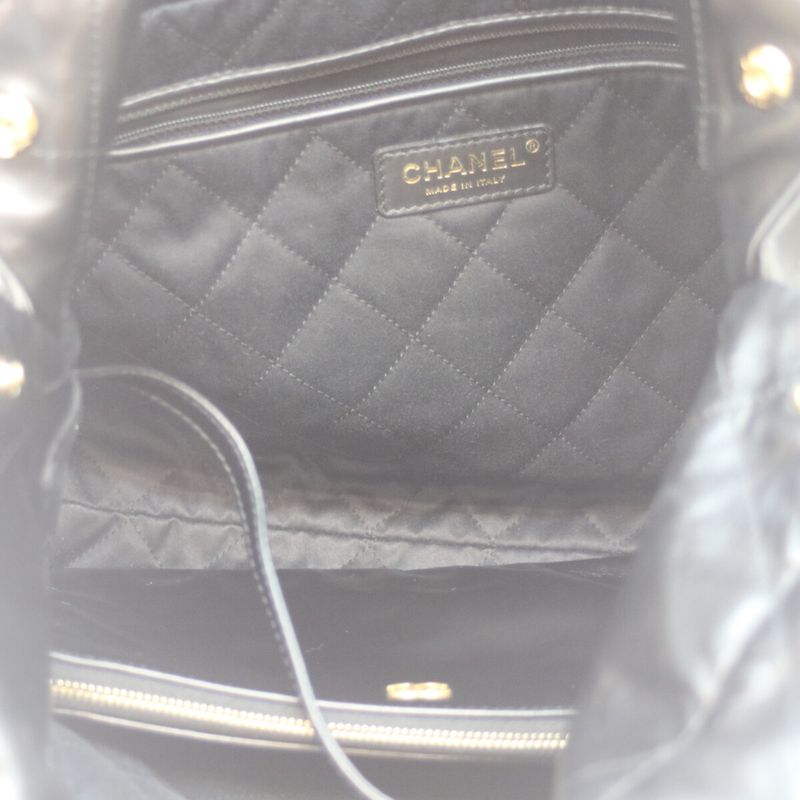 Chanel As3260 Black Shiny Calf Chanel 22 Small Ghardware