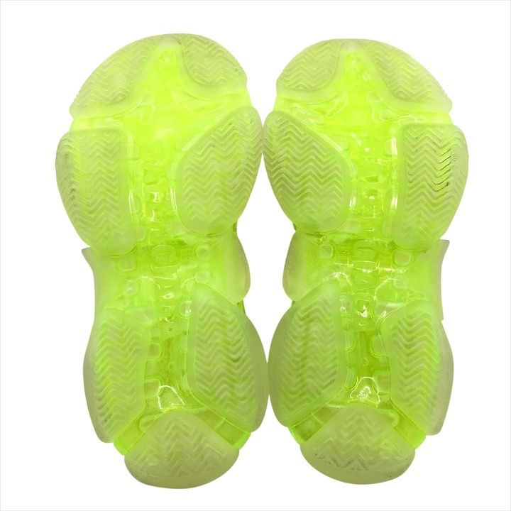 Balenciaga Triple S Clear Sole Sneakers White Green Shoes