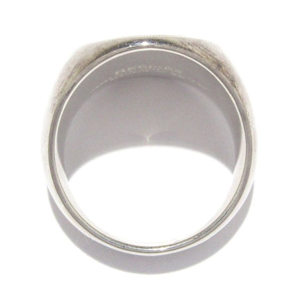 Hermes Ring 53 Exlibris Chevalier Silver And 18K Pink Gold